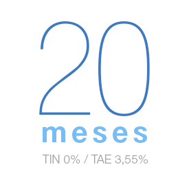 Financiacion en 20 meses sin intereses Financiacion en 20 meses sin intereses