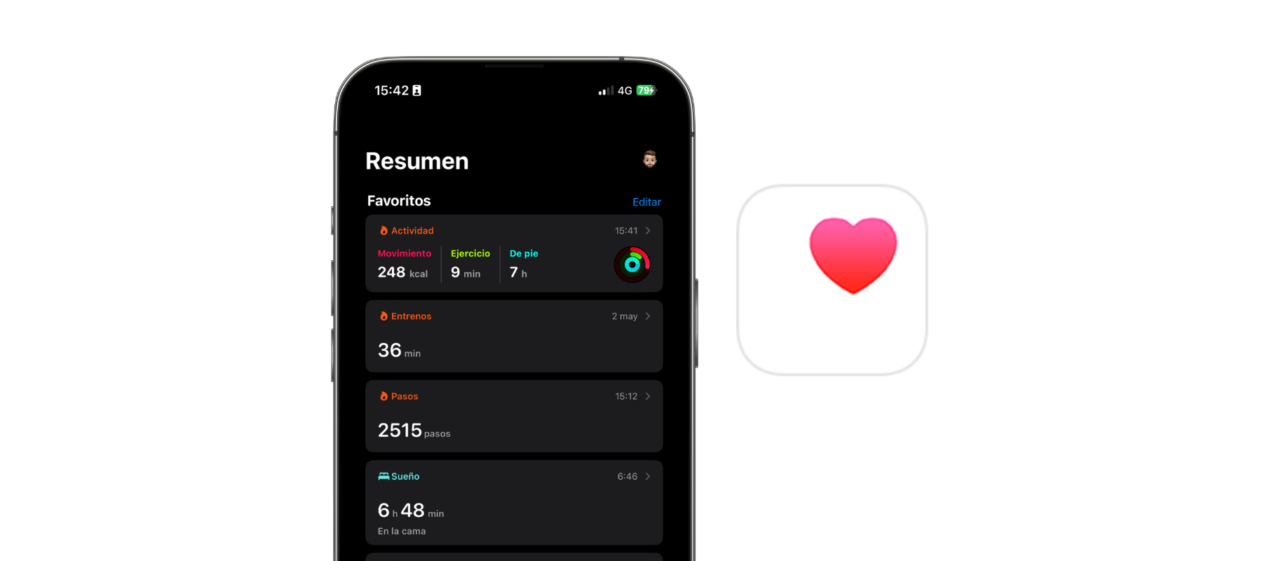 App Salud para iPhone: Usos y funciones