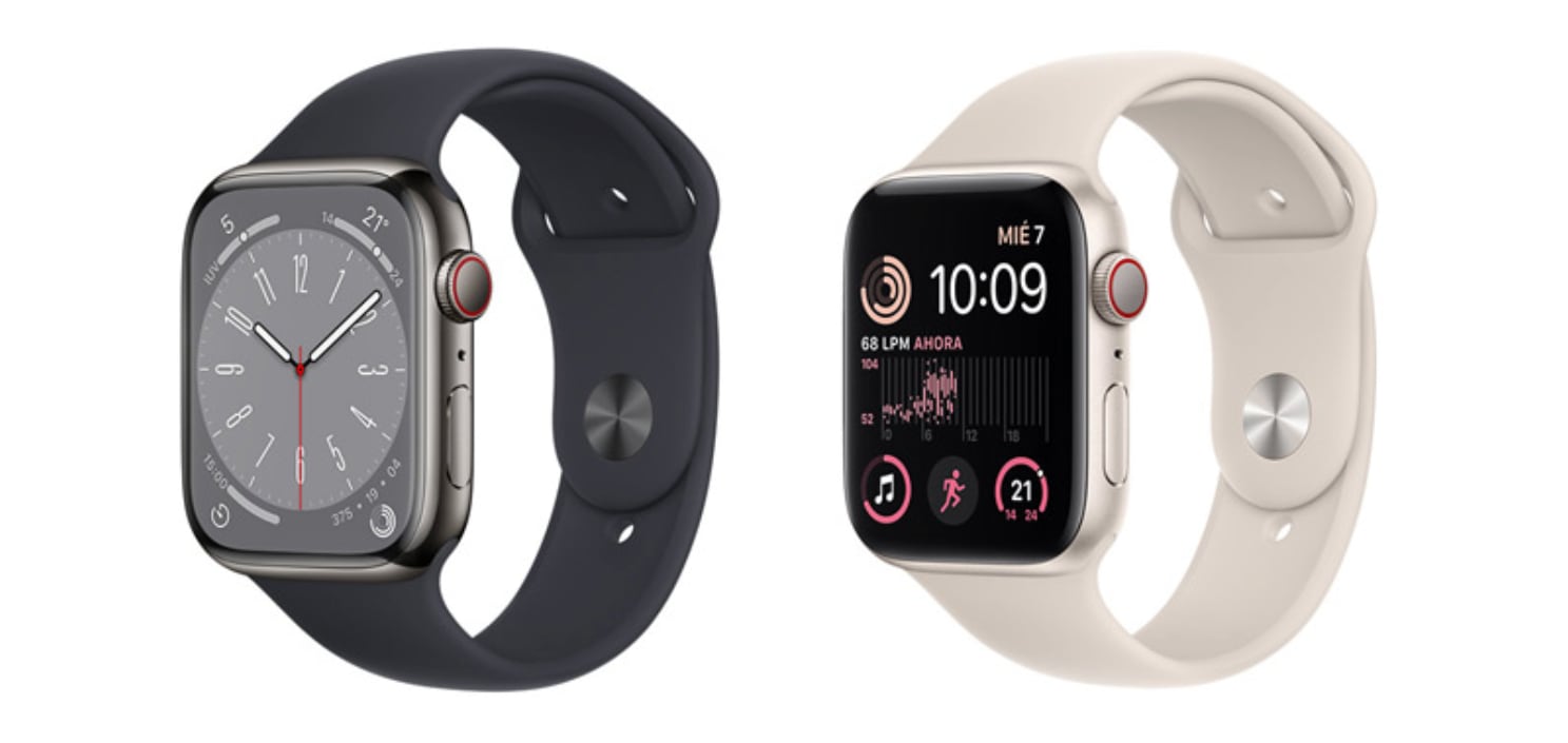 velocidad veneno distorsionar Apple Watch Series 8 vs Apple Watch SE | Blog K-tuin