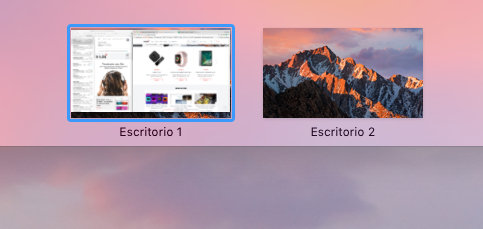 Cómo trabajar con diferentes escritorios en Mac