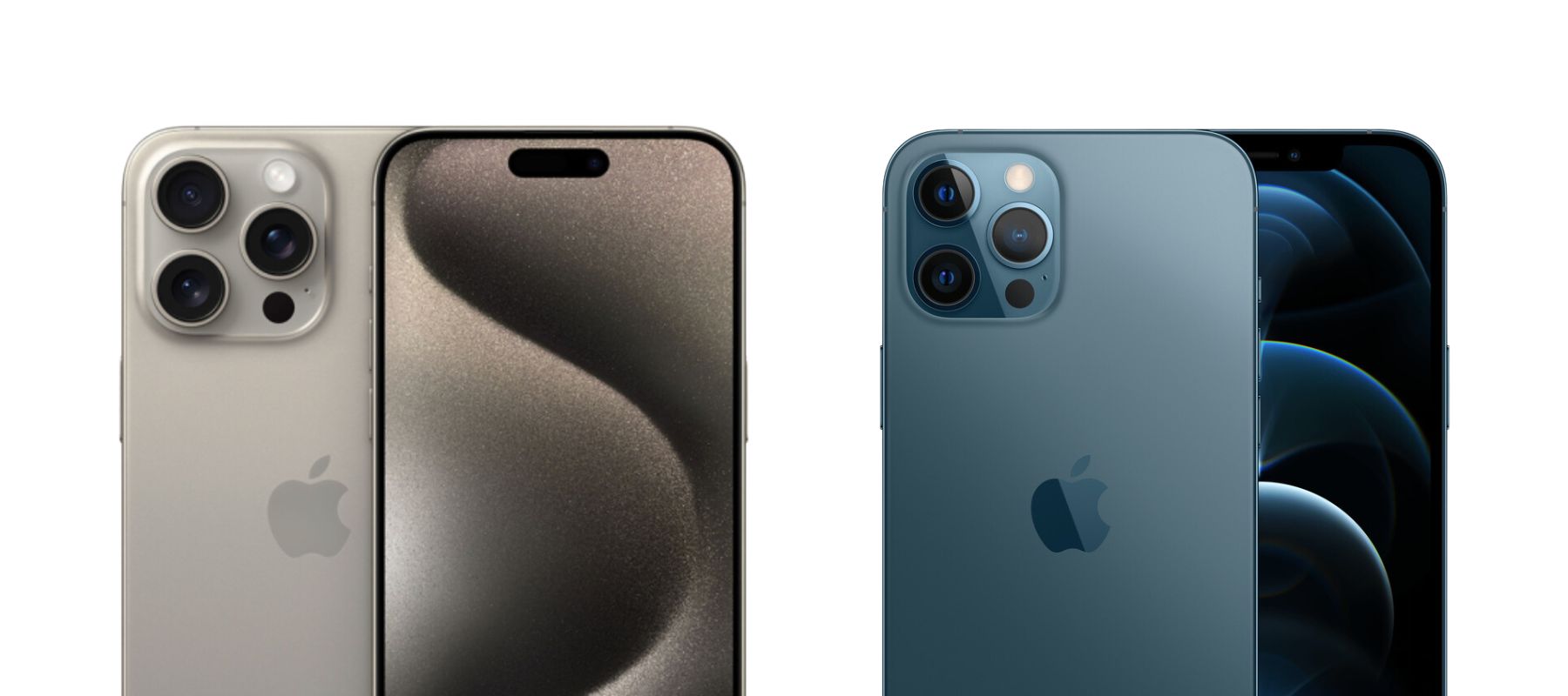 Comparativa iPhone 15 Pro Max vs 12 Pro Max