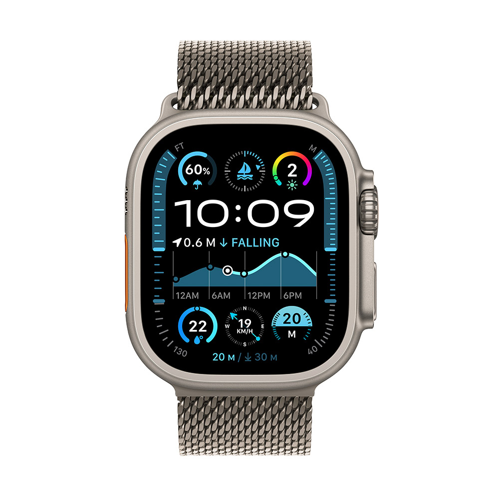 Apple Watch Ultra 2 49 mm Titanio Milanese Loop Natural (Medium) Apple Watch Ultra 2 49 mm Titanio Milanese Loop Natural (Medium)