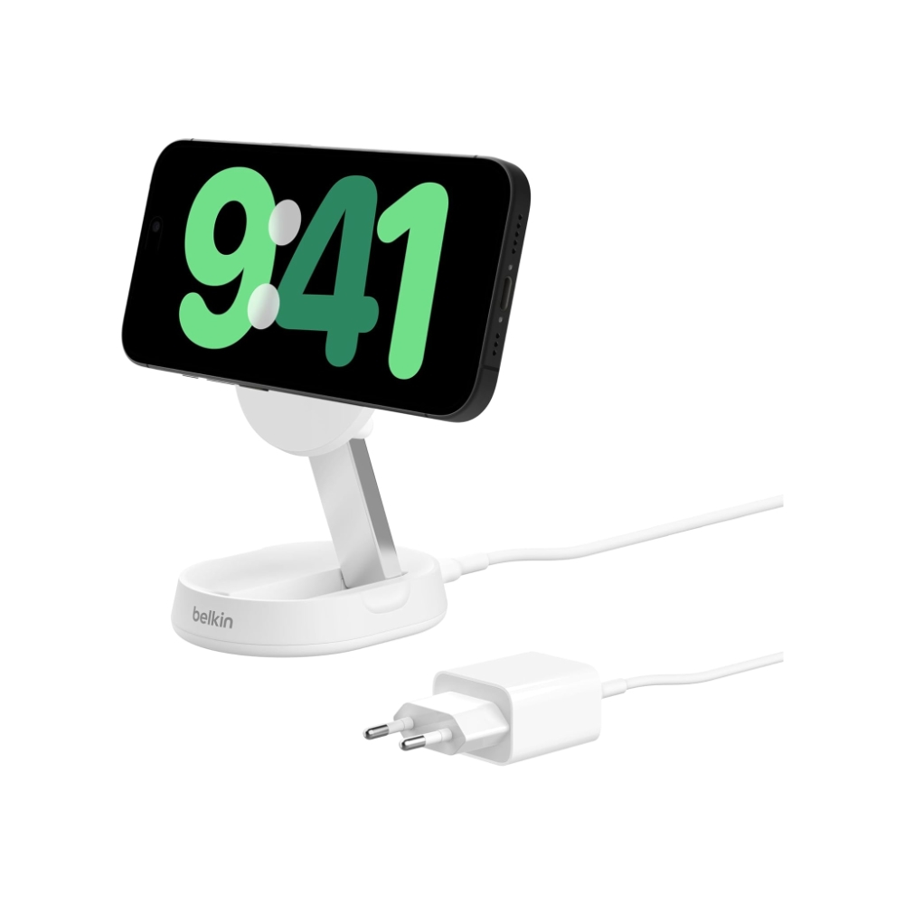 Base inalámbrica Qi2 Convertible 15W Blanco Belkin K-tuin