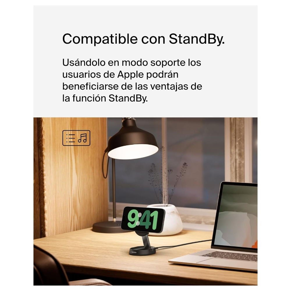 Belkin Base De Carga Qi Apple Base Inalámbrica Qi2 Convertible 15W