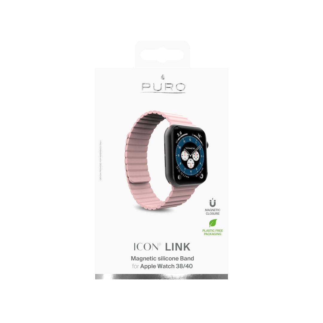 Correa Watch 38 40 41 Loop deportiva Rosa Puro K tuin