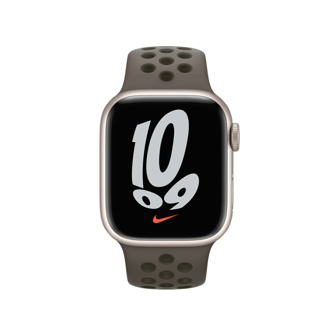 Estar satisfecho alguna cosa hidrógeno Correa Watch 45mm Nike Gris olivo Apple | K-tuin