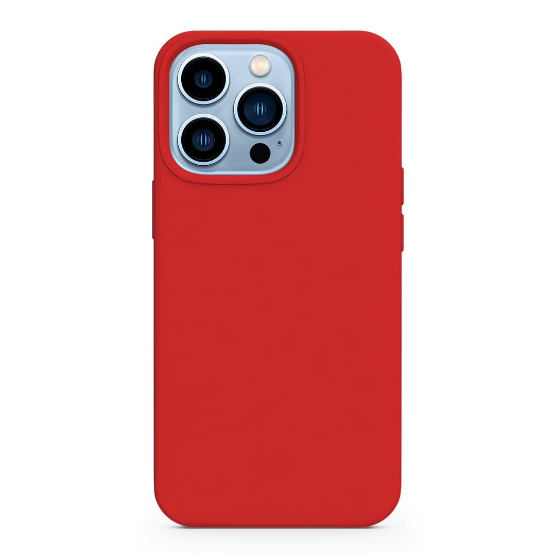 Funda iPhone 13 Pro Max Silicona Rojo Epico