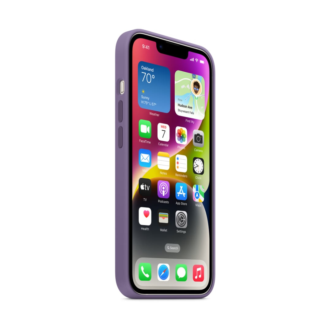 Apple - Funda de silicona con MagSafe para el iPhone 14 Plus - Lirio