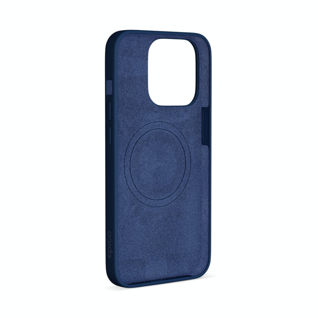 Funda silicona sólida iPhone 14 Pro (azul marino) 