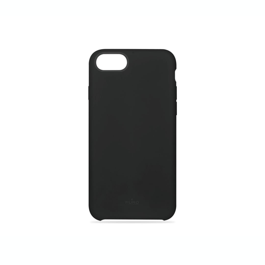 Puro funda silicona Icon compatible con Apple iPhone 12 Mini negra