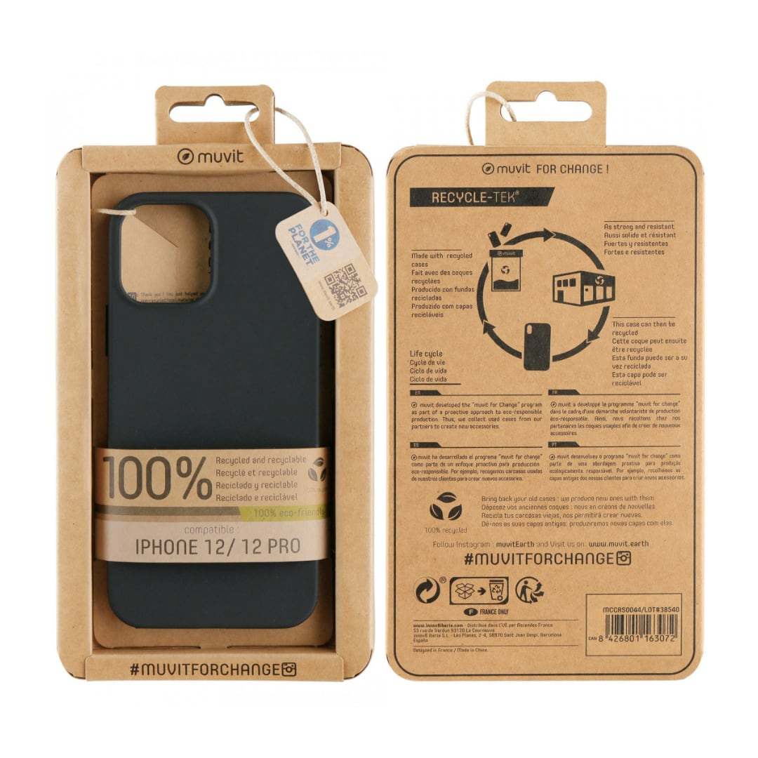 Muvit Funda + Protector de Pantalla Eco para iPhone 15 Pro Max al Mejor  Precio