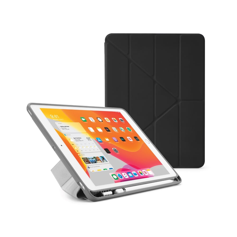 privado Paisaje eco Funda iPad 10,2" Origami Apple Pencil Negro Pipetto | K-tuin