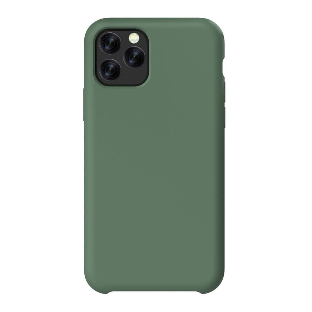 Funda iPhone 12/12 Pro silicona logo verde
