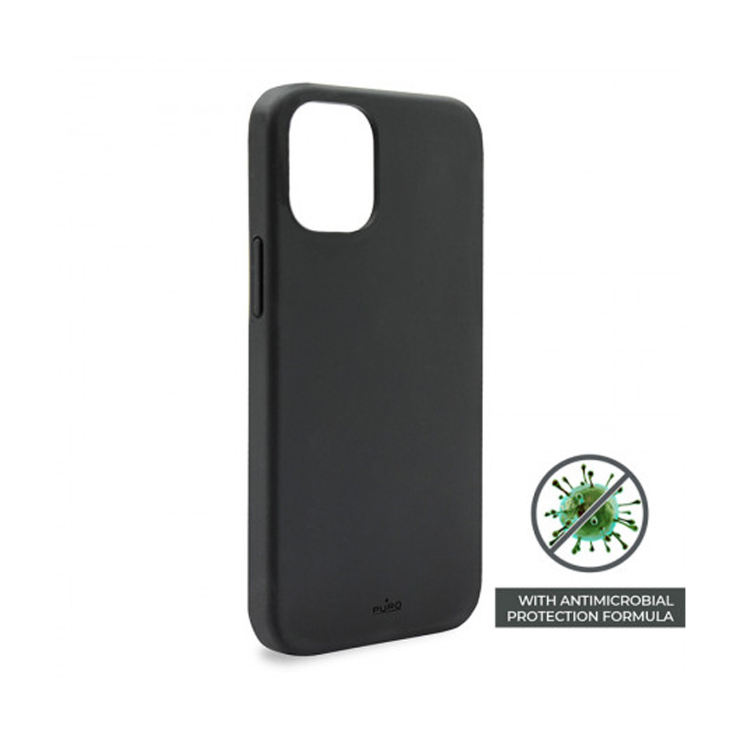 Carcasa de silicona con MagSafe para el iPhone 12 mini - Negro