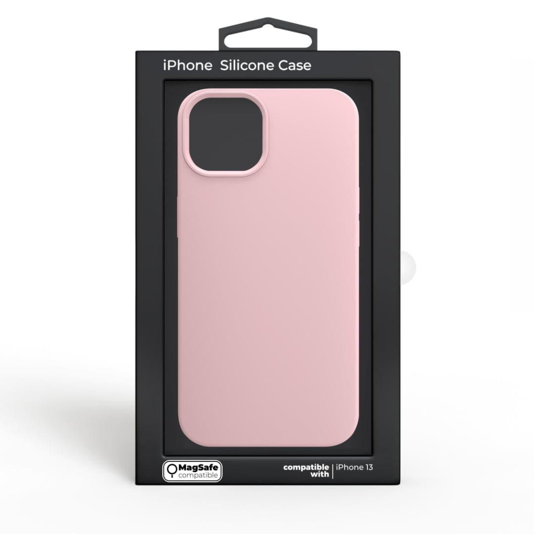 Funda de silicona con MagSafe para el iPhone 13 - Rosa caliza