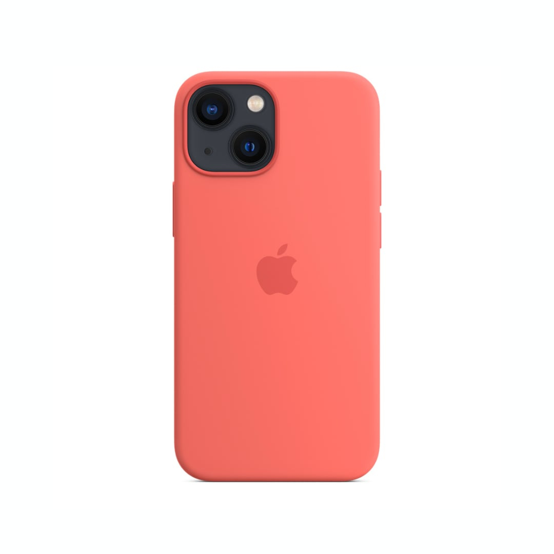 iPhone 13 Mini Fundas de silicona transparente en rosa