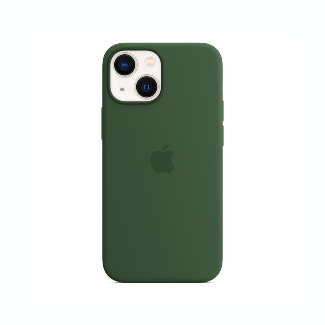 Funda silicona iPhone 14 (verde oscuro) 