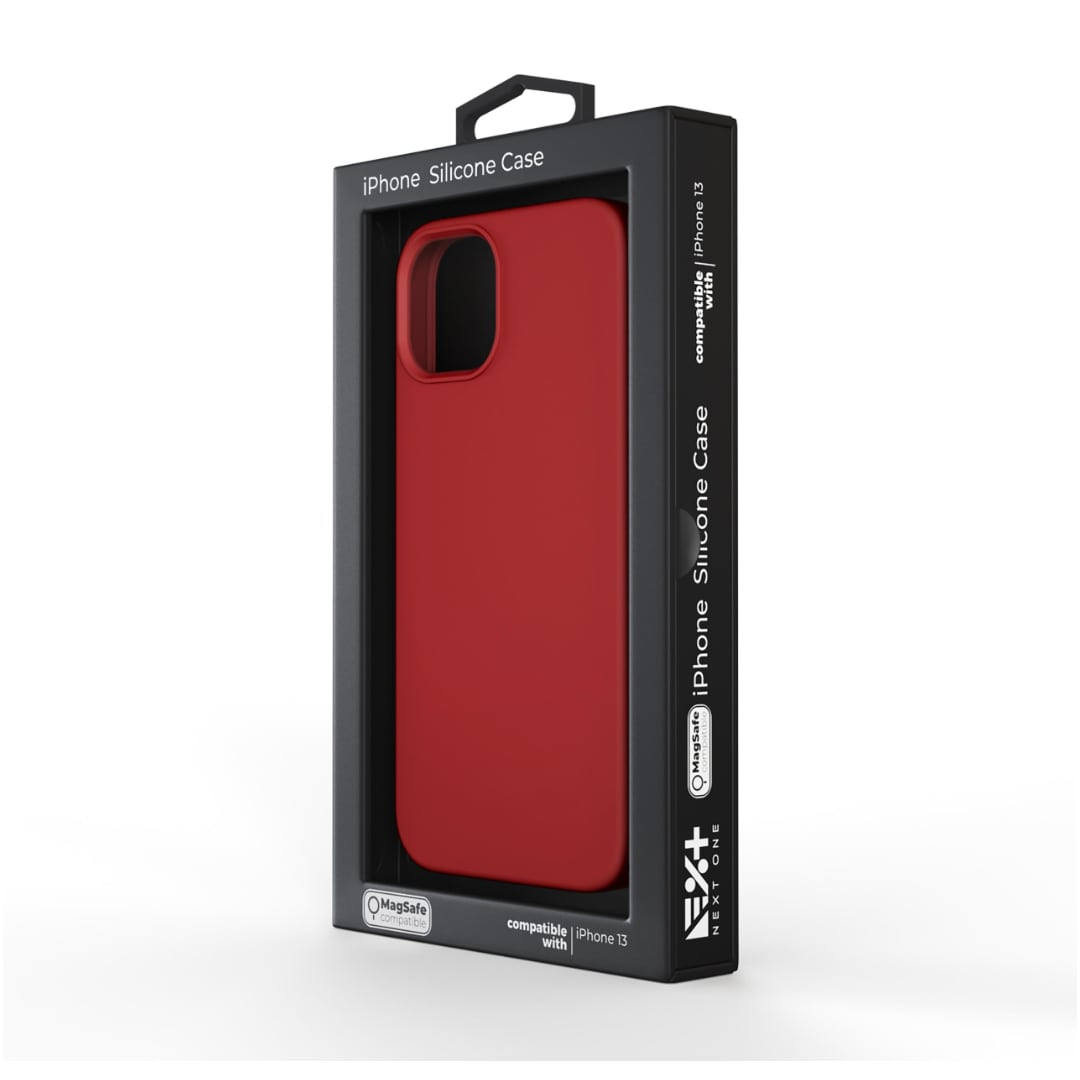 Funda iPhone 13 Pro Max (Silicona+Imán) - Rojo