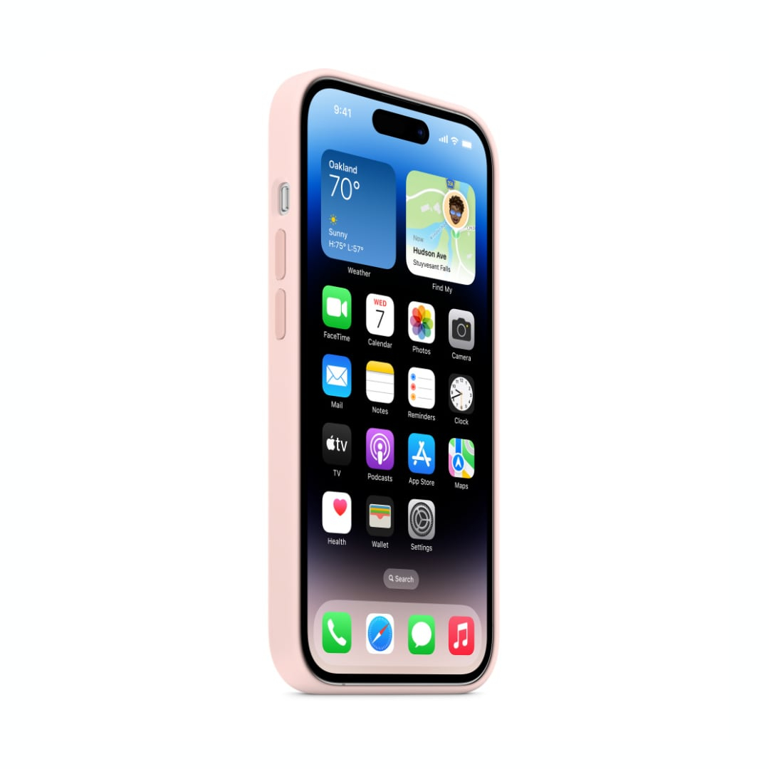 Funda de silicona con MagSafe para el iPhone 13 mini - Rosa caliza - Apple  (ES)