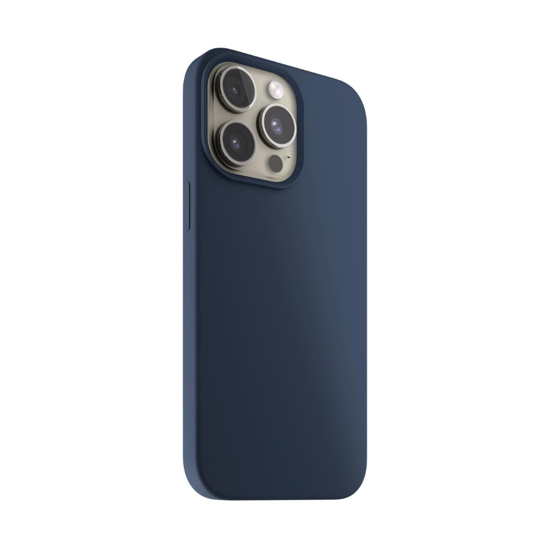 Funda iPhone 15 Pro Max Silicona MagSafe Azul Next One