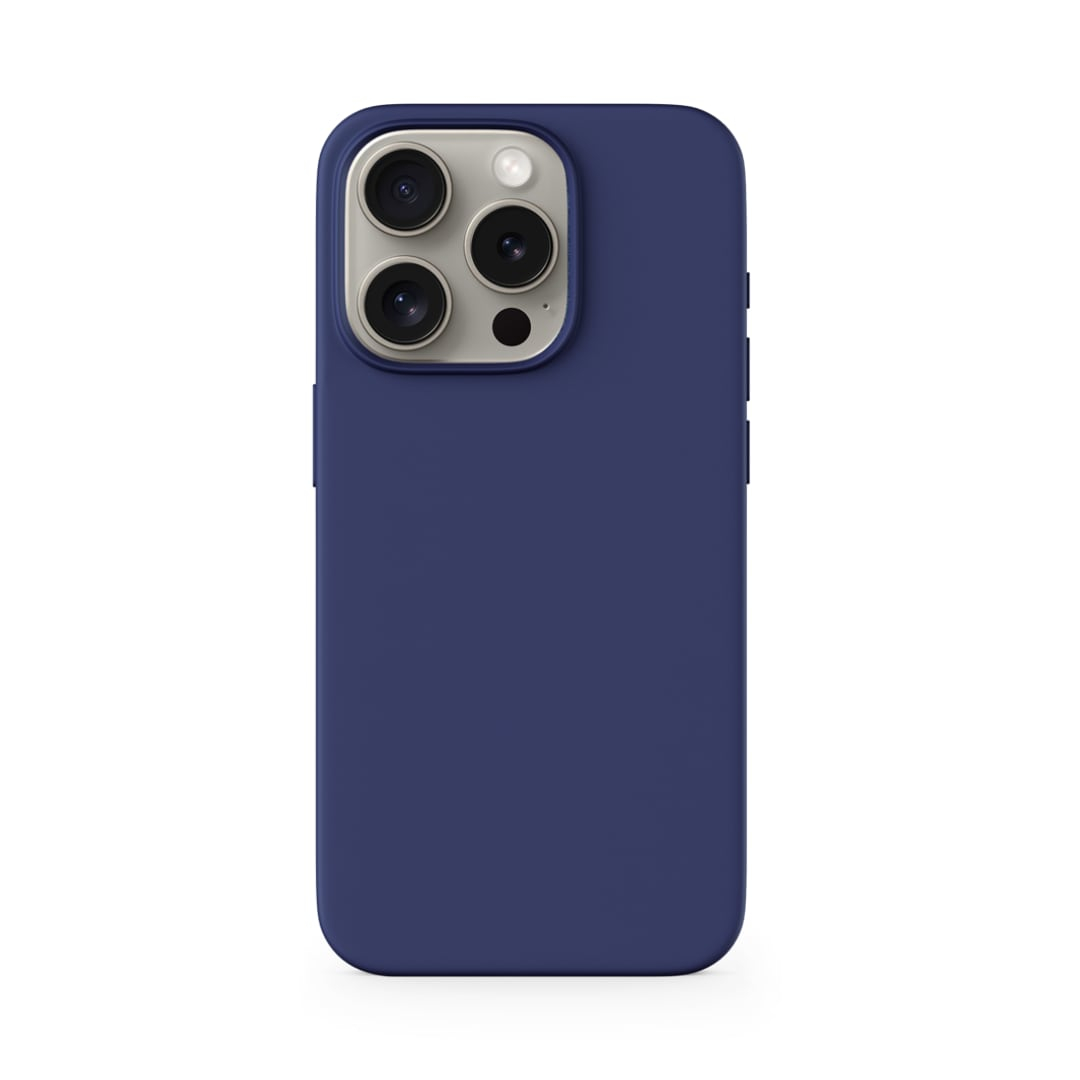 Funda iPhone 15 Pro Max Silicona MagSafe Azul Epico