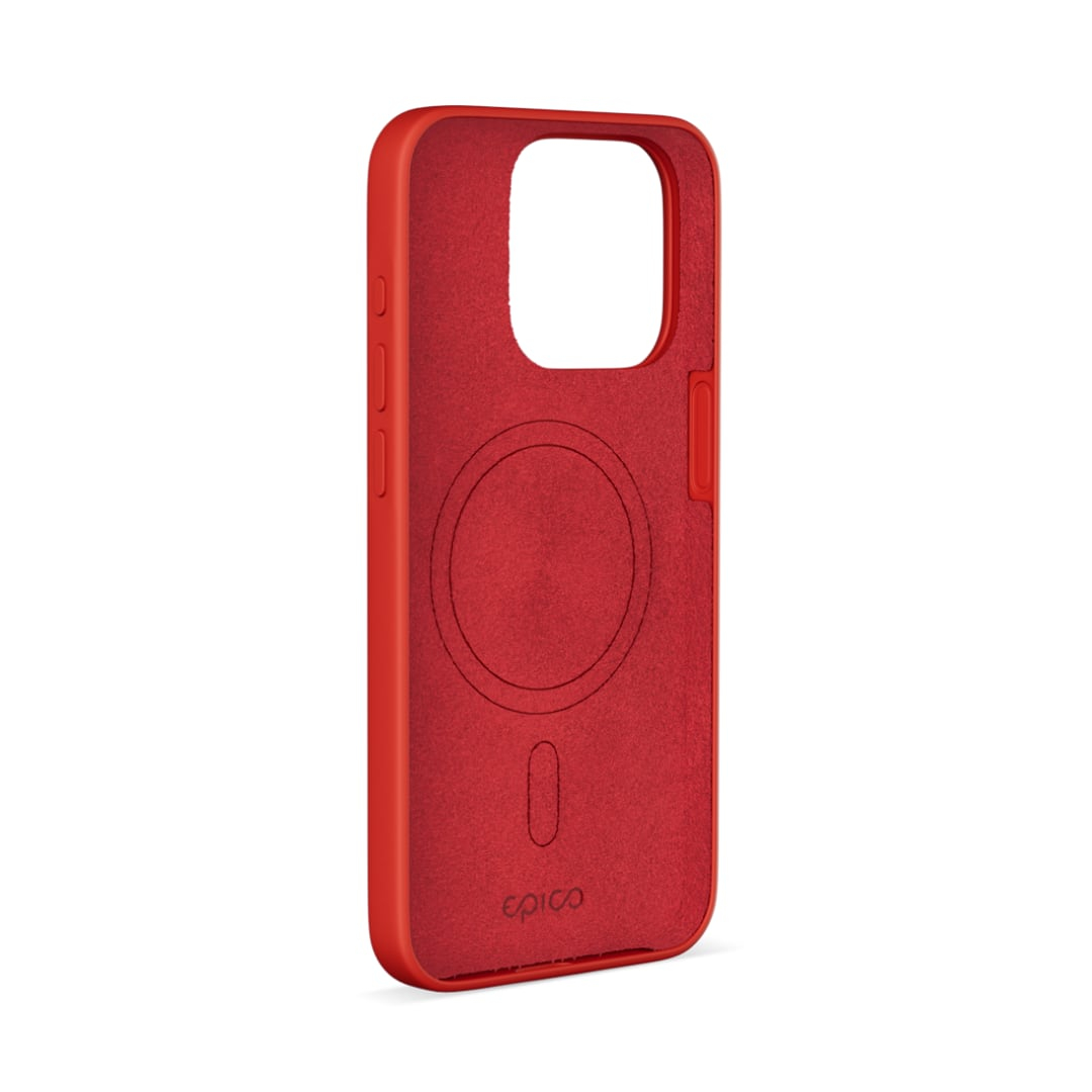 Funda flexible para iPhone 15 Pro, serie Classic BioCord - Rojo