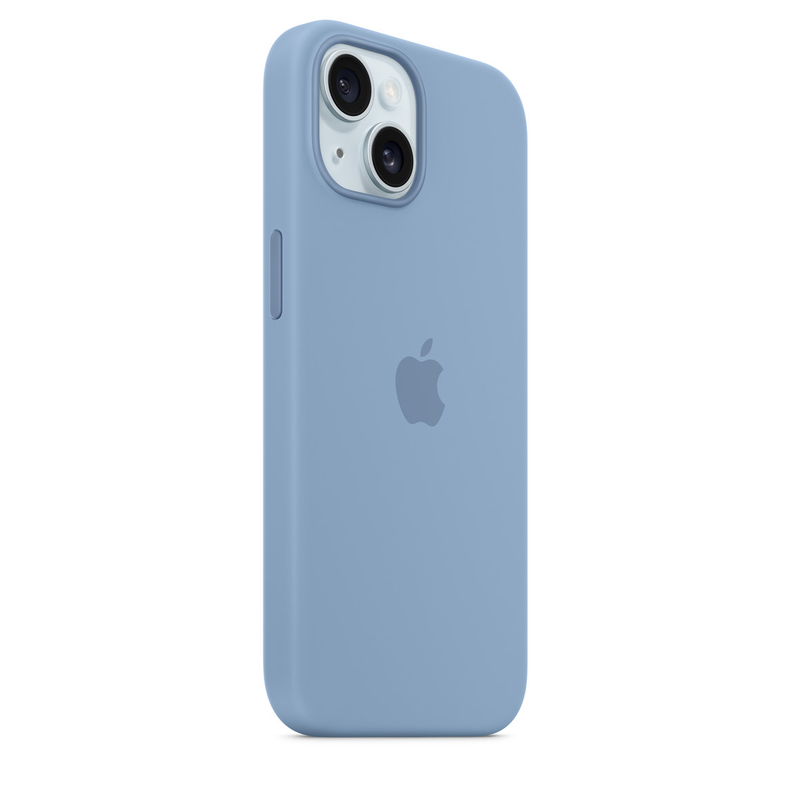 Funda para iPhone 15 Silicona Azul invierno de Apple