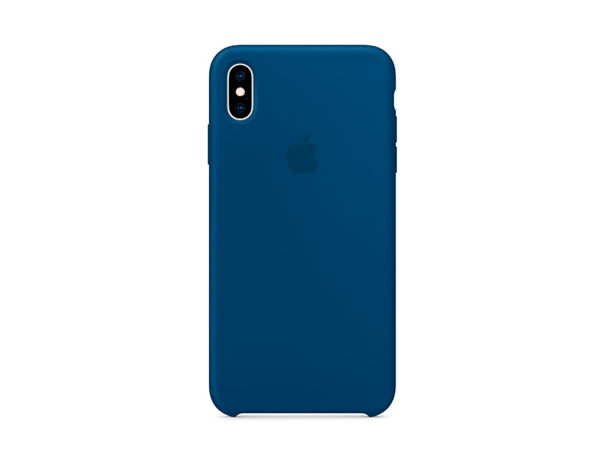 Funda Apple Silicone Case Azul Noche para iPhone Xs Max - Funda