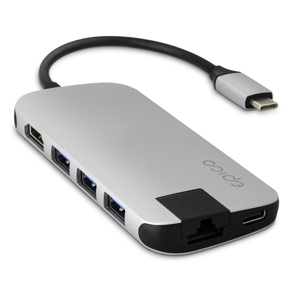 entregar Tan rápido como un flash En general Hub USB-C 8 en 1 para Mac Plata de Épico | K-tuin