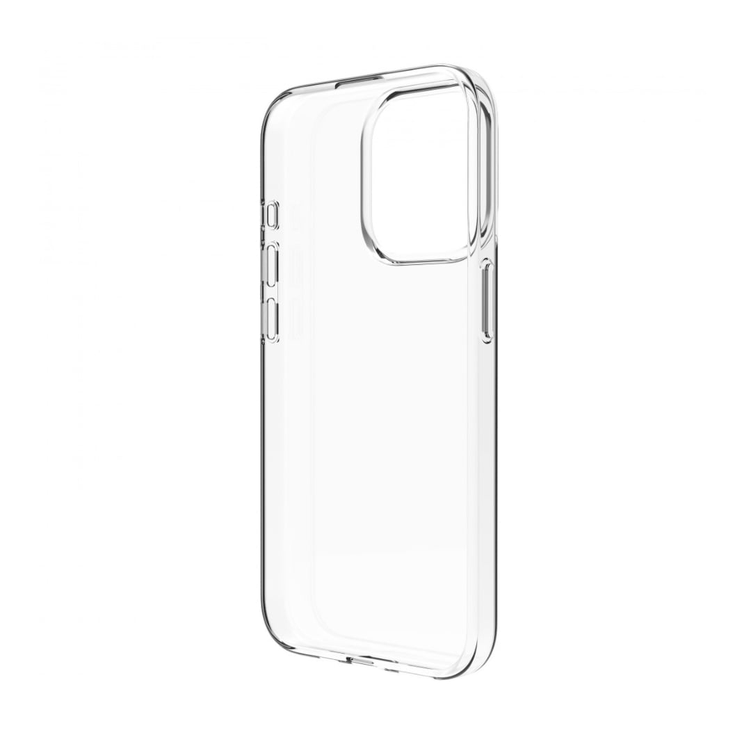 Funda  Muvit for Change Shockproof, Para iPhone 15 Pro Max, Resistente 2m,  Materiales reciclables, Transparente