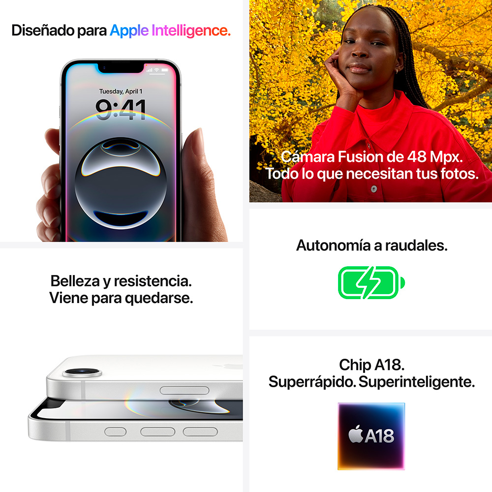 iPhone 16e 256GB Blanco | K-tuin