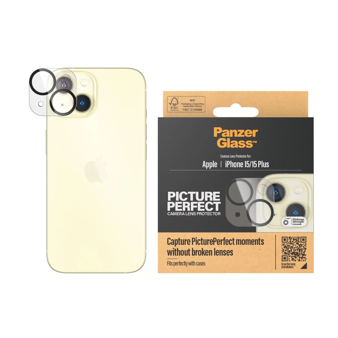 Protector cámara iPhone 15/ 15 Plus PanzerGlass