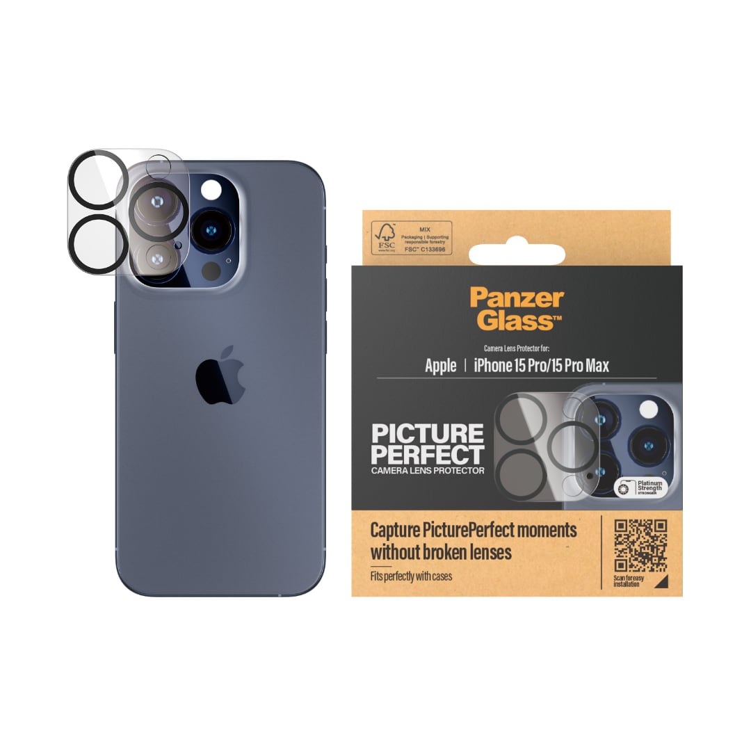 WSKEN Protector de lente de cámara para iPhone 15 Pro/iPhone 15 Pro Max,  [Mantén el disparo original] Protector de pantalla de cámara de vidrio
