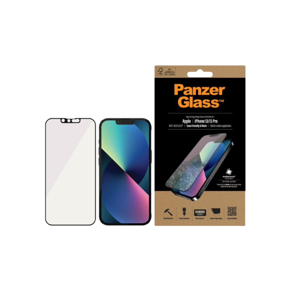 Cristal templado de pantalla completa Baseus para iPhone 14 Pro Max con  filtro anti luz azul y cubierta de altavoz de 0,3 mm + marco de montaje - ✓