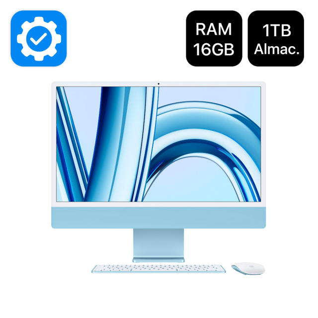 iMac 24" Chip M3 16GB 1TB Azul