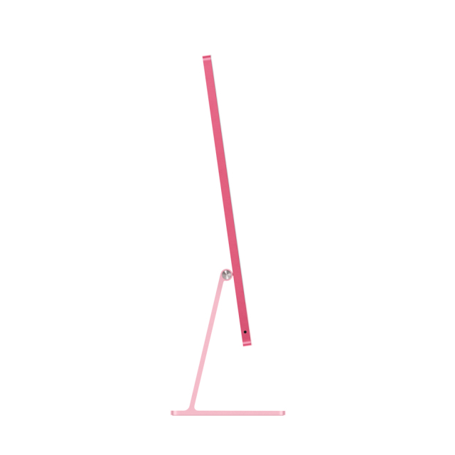 Apple iMac 24 pulgadas M4 rosa vista lateral ultrafina