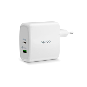 Adaptador de corriente USB-A/ USB-C de 60W Blanco de Epico
