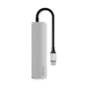 Hub USB-C 4 en 1 Plata de Epico