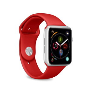 Correa para Apple Watch 42/44/45 mm Silicona Rojo de Puro