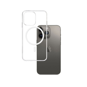 Funda para iPhone 15 Pro Silicona MagSafe Transparente de 3mk