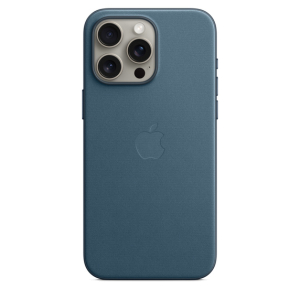 Funda para iPhone 15 Pro Max Trenzado fino Azul pacífico de Apple