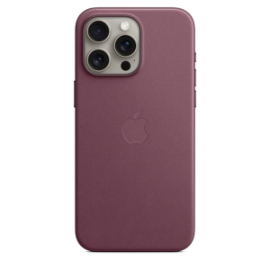 Funda para iPhone 15 Pro Max Trenzado fino Rojo mora de Apple