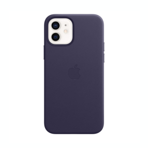 Funda para iPhone 12 y iPhone 12 Pro Piel Violeta de Apple