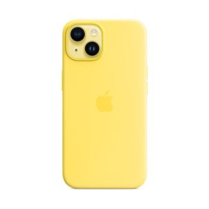 Funda para iPhone 14 Silicona Amarillo canario de Apple