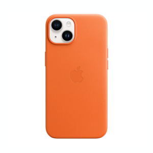 Funda para iPhone 14 Plus Piel Naranja de Apple