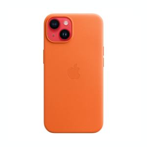 Funda para iPhone 14 Piel Naranja de Apple