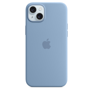 Funda para iPhone 15 Plus Silicona Azul invierno de Apple
