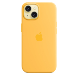 Funda iPhone 15 Silicona Amarillo solar 