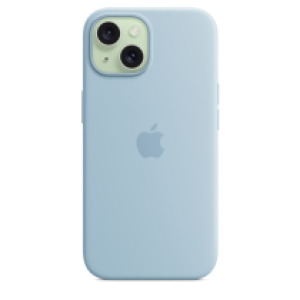 Funda iPhone 15 Plus Silicona Azul claro 
