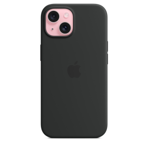 Funda para iPhone 15 Silicona Negro de Apple